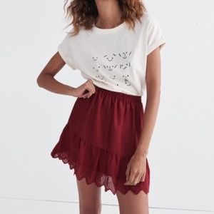 Madewell eyelet skirt